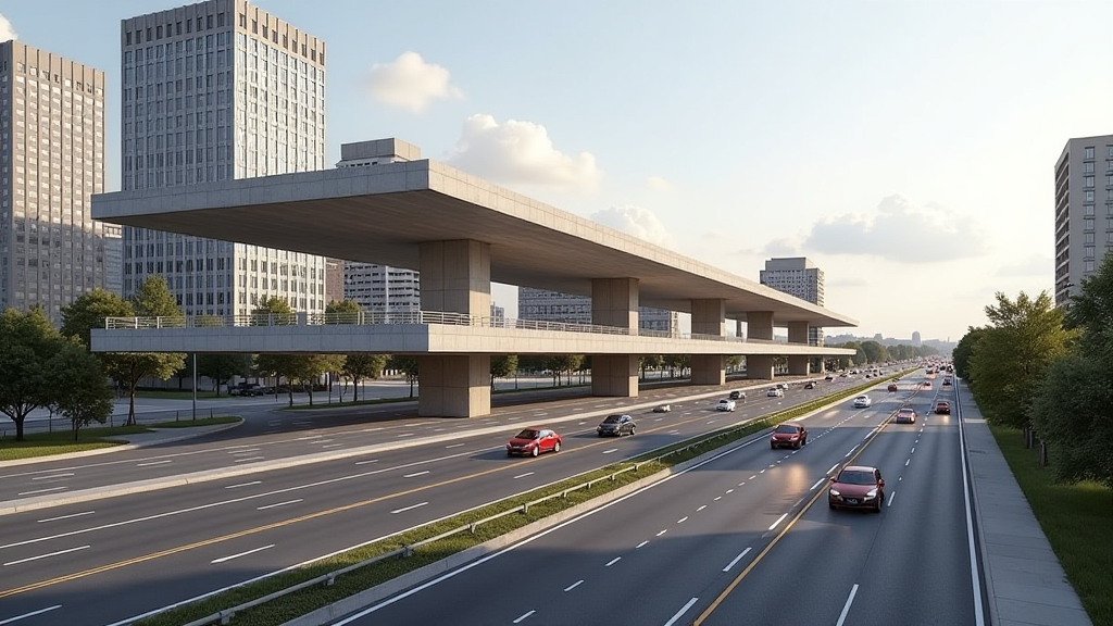 architektonisches stadtautobahn
