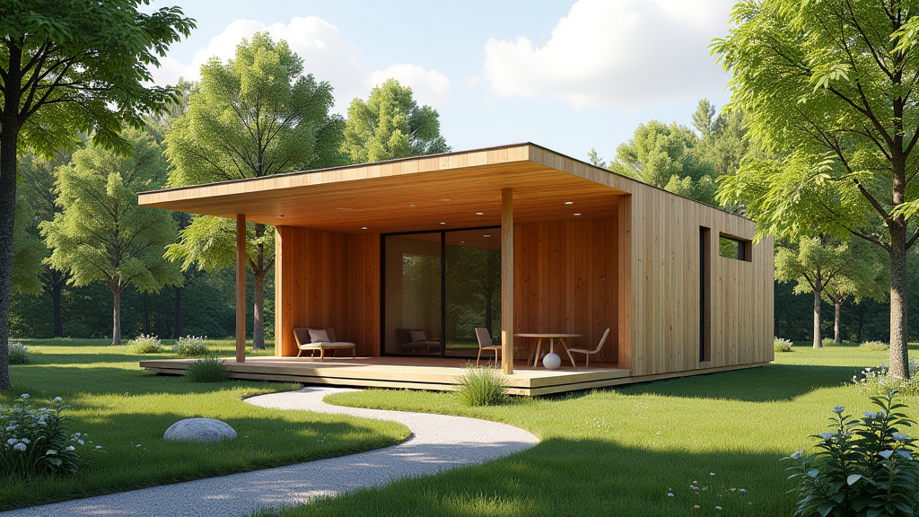 nachhaltiges holzpavillon