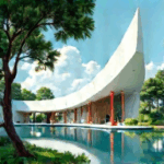 Serpentine Pavilion und seine Edelfiguren