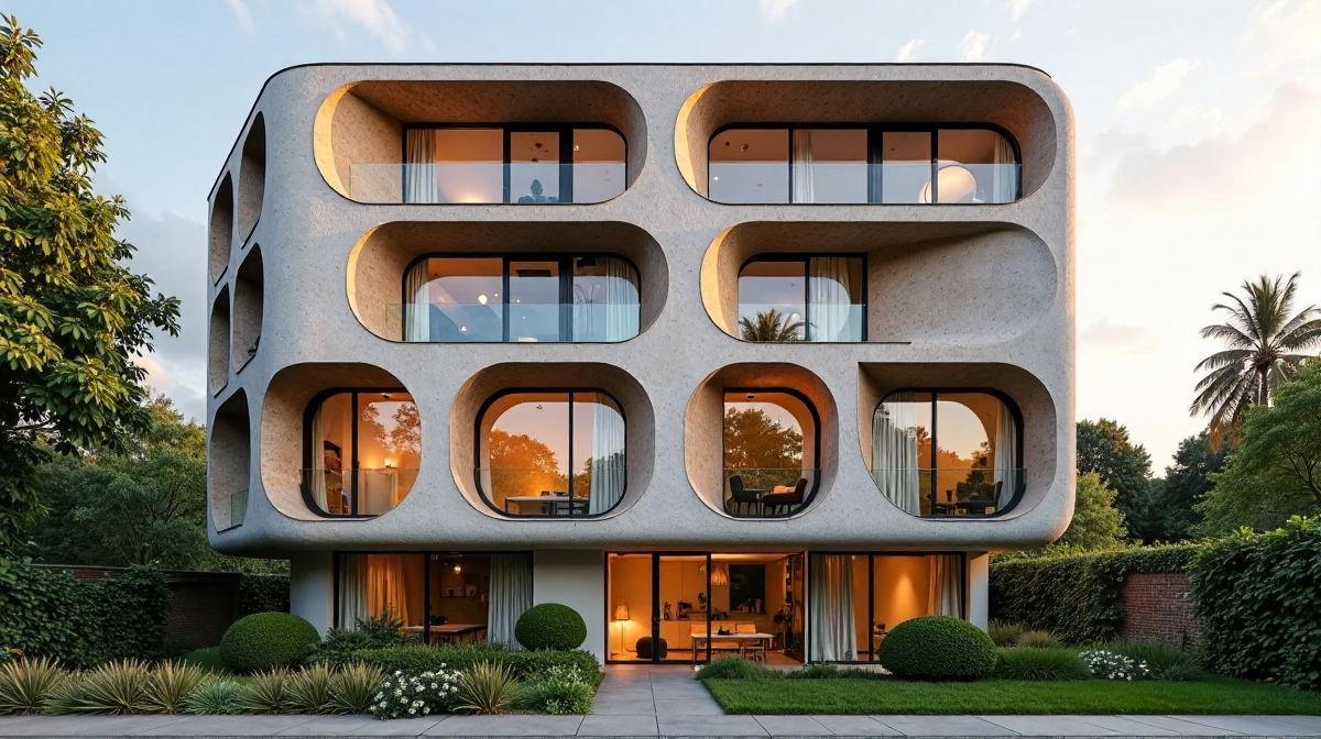 Architektur der Zukunft: Korkfassade, Wohnraumgestaltung, Berliner Bauprojekte