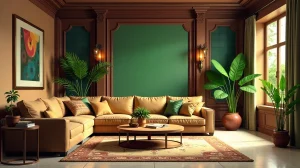 Trendfarben 2025: Braun, Bordeaux, Waldgrün – Stilvoll Wohnen