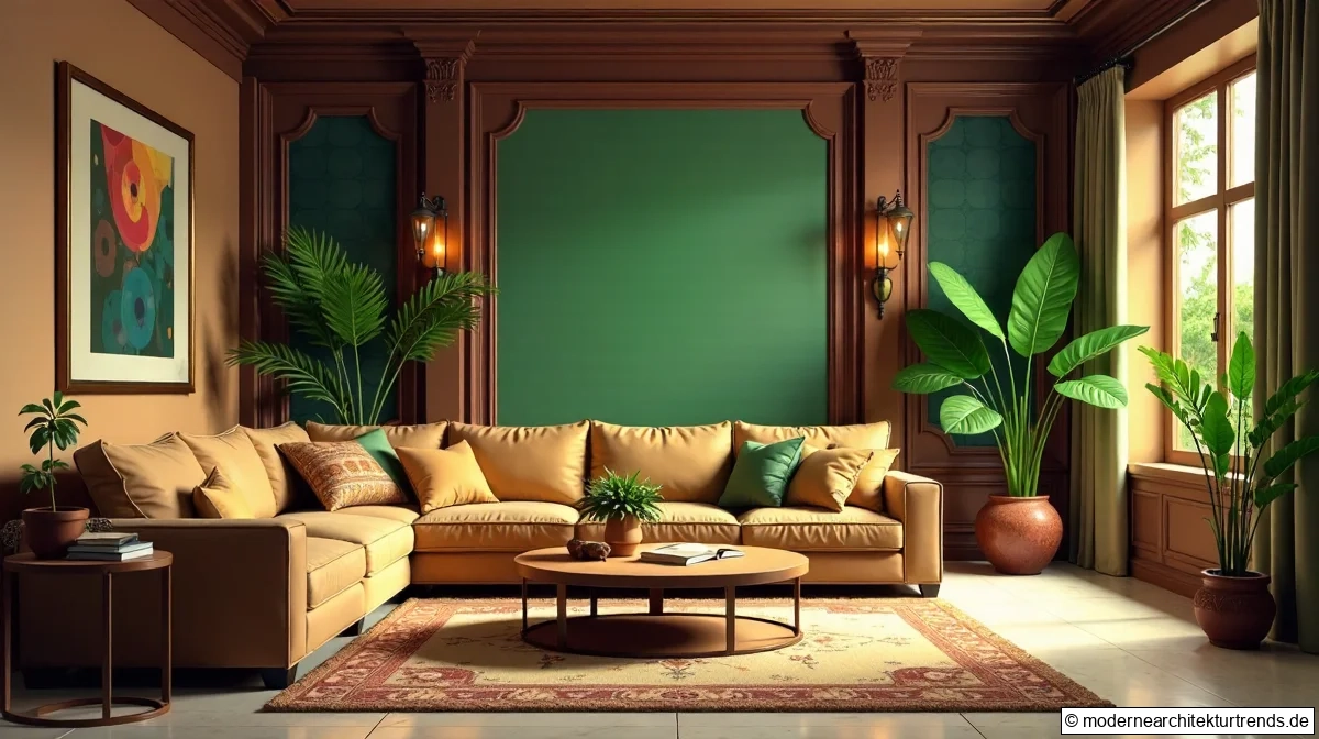 Trendfarben 2025: Braun, Bordeaux, Waldgrün – Stilvoll Wohnen